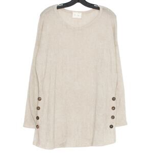 Ella Mara Sweater Angora Cottage Minimalist Boho Luxe Soft Grunge Cream Large